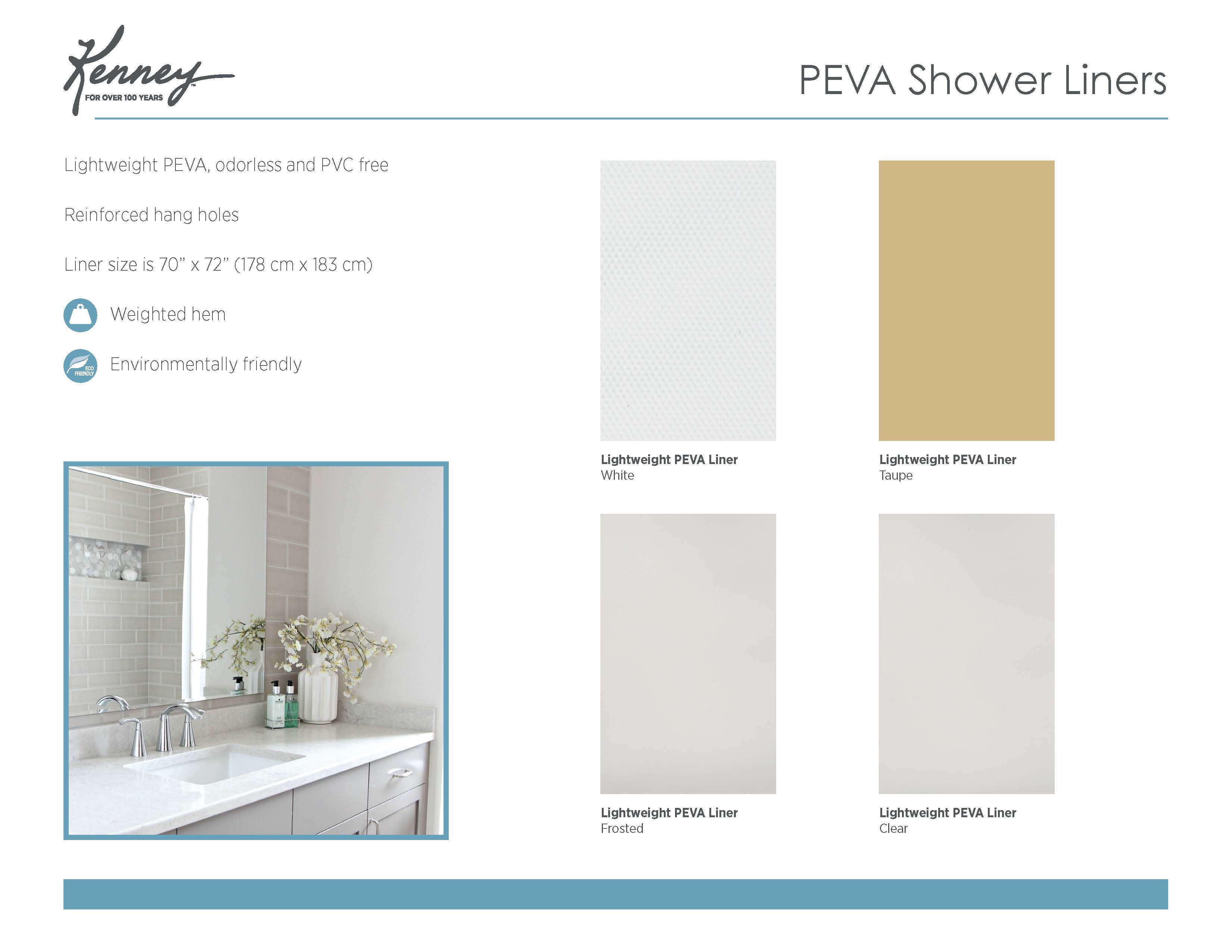 PEVA Shower Liners